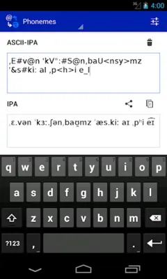 Phoneme Converter android App screenshot 5