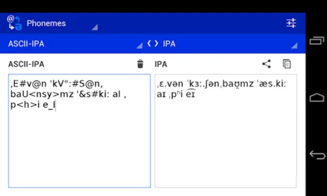 Phoneme Converter android App screenshot 6